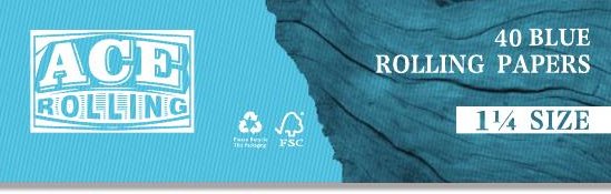 ACE Rolling blue paper booklet cover