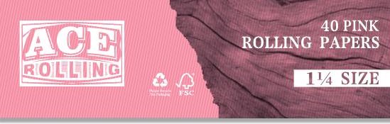 ACE Rolling pink paper booklet cover