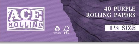 ACE Rolling purple paper booklet cover