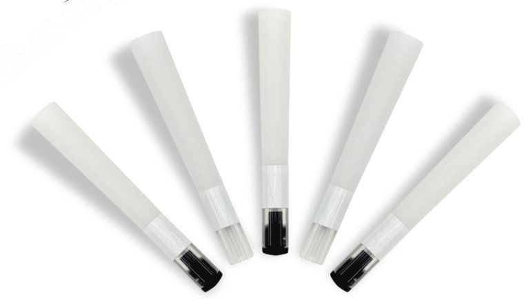  bleached paper cones with glass filter tip