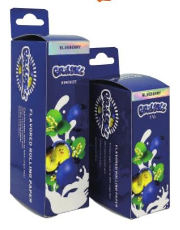 Brilloll blueberry flavoured booklets