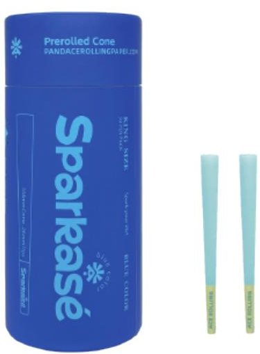 Sparkasé blue coloured cones