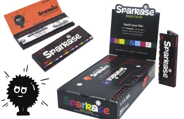 Sparkasé mix colour rolling paper