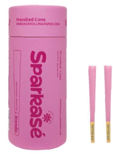 Sparkasé pink coloured cones