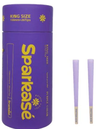 Sparkasé purple coloured cones