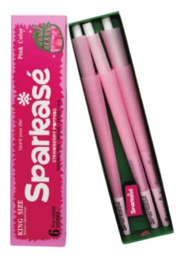 Sparkasé strawberry popping cones